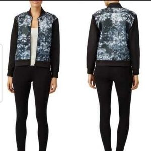 Alala Palm Shadow Mesh Bomber Jacket